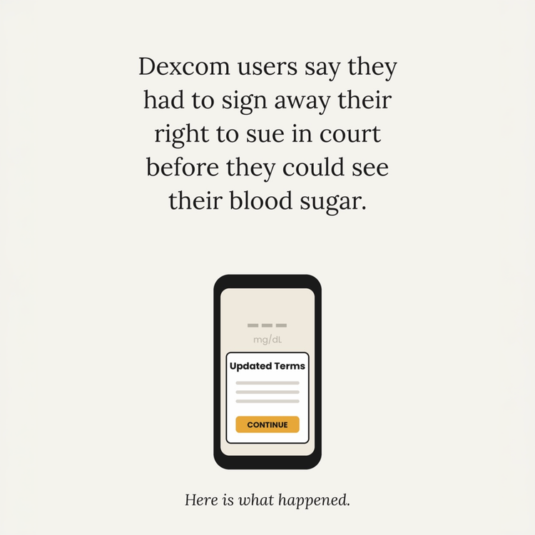 Dexcom Backlash: Agree to our terms or lose access to your glucose readings?