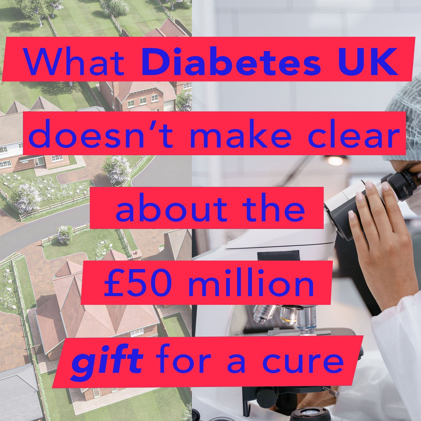 Title 'What Diabetes UK doesn't make clear about the £50million gift for a cure'