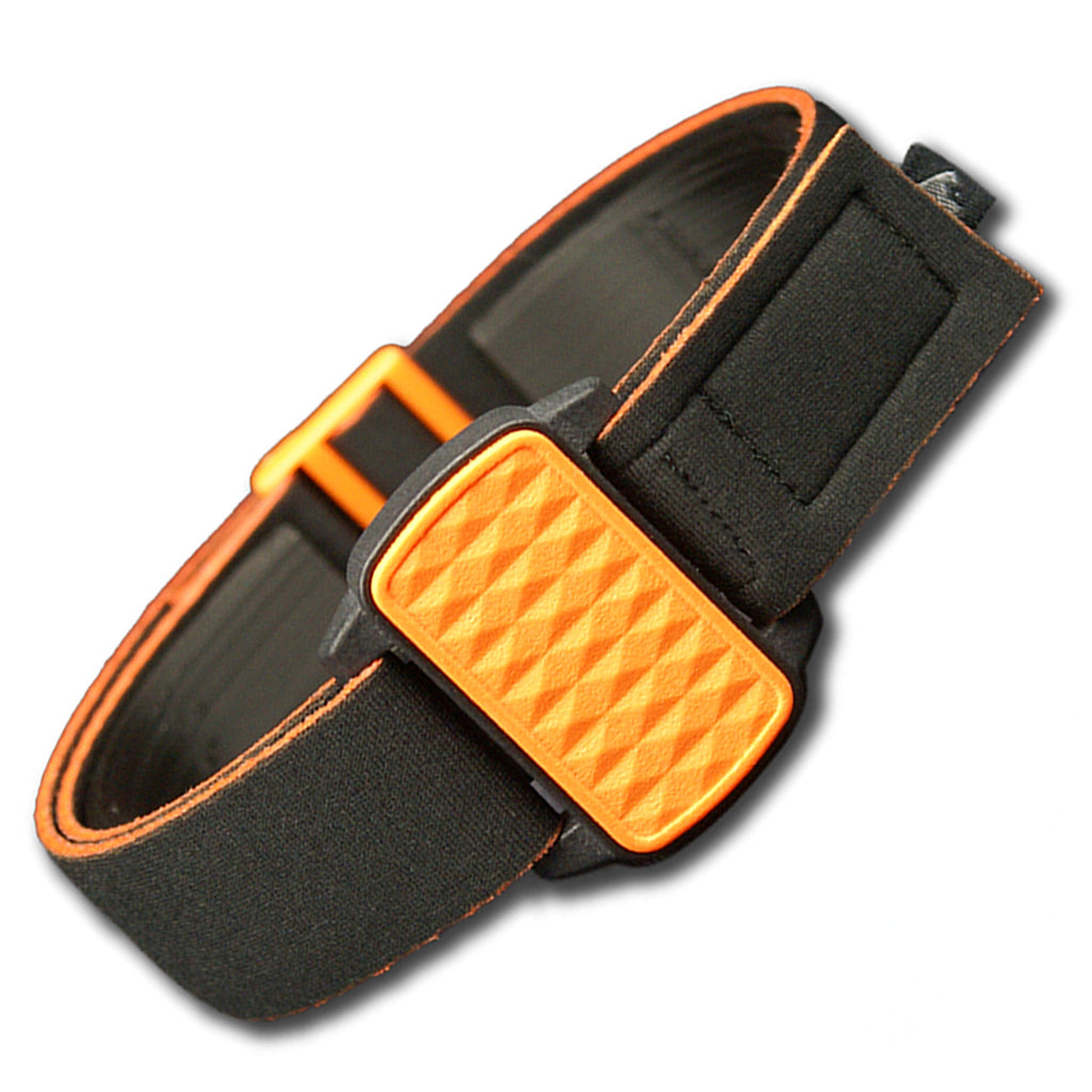 Dexcom G6/ONE CGM Sports &amp; Swim Armband Cover - Orange Pyramids Dexband